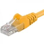 PremiumCord Patchcord UTP RJ45-RJ45 Categoria 6, 0.5m, galben, cupru integral, 26AWG (UTP-6-0.5-Y)