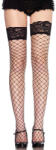 Leg Avenue Hosiery LEG AVENUE - halháló és fekete csipkés combfix - szexvital