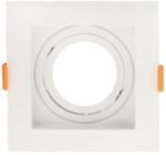 OPTONICA Beépíthető spot keret, négyzetes, GU10-es foglalat, fehér / MAX 35W/ IP20 / OT2050 (2050)