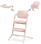Cybex Scaun de masa pentru copii Cybex Gold Lemo 3 in 1 Pearl Pink, include scaun inalt, tavita si sezut cu opritor (521003161) Scaun de masa bebelusi, inaltator