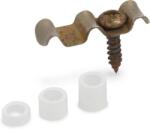 StewMac SM10040-R by Music City Bridge three string retainer, aged nickel