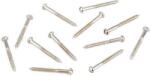 Fender 0018373049 neck pickup mounting screws, vintage Tele, 3 x 1 slotted, nickel, 12 pcs