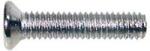Boston PS-01-C pickup bolt, 2, 6x12mm, 12pcs, flat countersunk, chrome