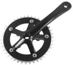 Sturmey Archer FCT28 négyszögtengelyes single speed hajtómű, 48T, 170 mm, 1/8", alumínium, fekete
