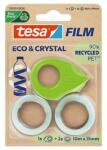 tesa Ragasztószalag adagolóval, 2 db 19 mm x 10 m, TESA "Eco&Crystal", átlátszó (TE59038) - jatekotthon