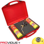 Providus GA200 CGA PRO KIT2 gázégő pisztoly készlet kofferben, piezo, CGA-600 csatlakozás - 1, 7 kW - max 2400°C (propilén palackkal) (GA200CGAPROKIT2)