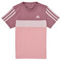 Adidas Rövid ujjú pólók Tiberio 3-Stripes Colorblock Cotton T-Shirt Rózsaszín 3 / 4 éves