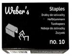 WEBER S Tűzőkapocs WEBER`S No. 10 1000 darabos - irodaszerwebaruhaz