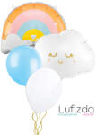  Héliumos luficsokor bármely alkalomra, felhő, szivárvány - INGYENES GLS szállítással (LUFI132331)