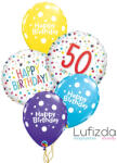  Héliumos luficsokor szülinapra - 50-es - INGYENES GLS szállítással (LUFI342998)