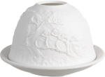 Clayre & Eef Candela portelan alb Birds 12x8 cm (6CE1831)