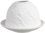 Clayre & Eef Candela portelan alb Bufnita 12x8 cm (6CE1833)