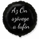 Personal Fólia lufi szöveggel - Fekete kör 45 cm