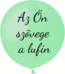 Personal Lufi szöveggel - Zöld menta színű 80 cm