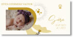 Personal Banner keresztelőre fényképpel - Natural Banner mérete: 130 x 65 cm