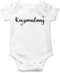 Personal Gyerek body - Koszorúslány szívecskékkel Méret - babáknak: 3 hónap, Szín: Fehér
