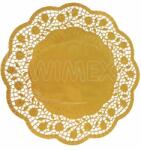 Wimex WIMEX s. r. o. Dekoratív csipke alátét (PAP/ALU) kerek arany Ø36cm [4 db]