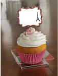 Amscan Cupcake díszítések névtáblával - egy nap Párizsban