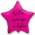 Personal Fólia lufi szöveggel - Sötét rózsaszín csillag 45 cm