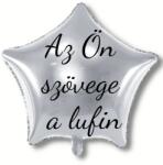 Personal Fólia lufi szöveggel - Ezüst csillag 70 cm