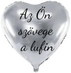 Personal Fólia lufi szöveggel - Ezüst szív 61 cm