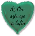 Personal Fólia lufi szöveggel- Türkíz szív 45 cm