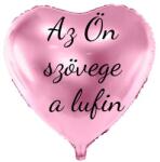 Personal Fólia lufi szöveggel - Rózsaszín szív 61 cm