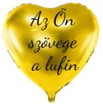 Personal Fólia lufi szöveggel - Arany szív 43 cm