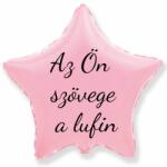 Personal Fólia lufi szöveggel - Rózsaszín csillag 45 cm