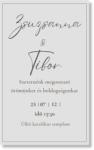 Personal Értesítő - Elegant Válasszon mennyiséget: 11 db - 30 db