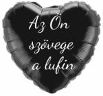 Personal Fólia lufi szöveggel - Fekete szív 45 cm