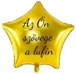 Personal Fólia lufi szöveggel - Arany csillag 70 cm