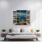 AVEX Folie imprimata color pentru decor perete locuinta, dimensiune 125 x 110cm, model: VIEW TO HAVEN 04