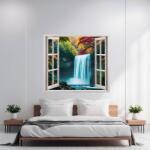 AVEX Folie imprimata color pentru decor perete locuinta, dimensiune 125 x 110cm, model: VIEW TO HAVEN 39