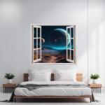 AVEX Folie imprimata color pentru decor perete locuinta, dimensiune 125 x 110cm, model: VIEW TO HAVEN 32