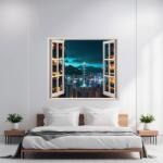 AVEX Folie imprimata color pentru decor perete locuinta, dimensiune 125 x 110cm, model: VIEW TO HAVEN 07