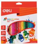 Deli Creioane colorate 24 culori color emotion Deli (DLEC00220)
