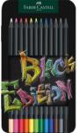 Faber-Castell Creioane colorate 12 cul Black Ed cutie metal Faber-Castell (FC116413)