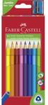 Faber-Castell Creioane colorate jumbo 10 culori + ascutit Faber-Castell (FC116510)