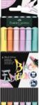 Faber-Castell Carioci pensula 6 cul pastel Black Ed Faber-Castell (FC116453)