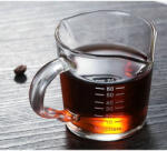  MP01 Dupla csőrű üveg mérőpohár (70 ml)