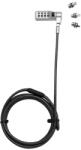 DICOTA Universal Security Cable Lock, 3 Exchangeable heads fits all slots, combination (D31713) (D31713)