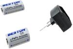 Powery Akkutöltő 2db CR2 / CR-2 akkuhoz (Csak 3V Li-Fe akkuhoz! ) + 2db CR2 / CR-2 akku