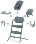 Cybex Scaun de masa pentru copii Cybex Gold Lemo 4 in 1 Stone Blue, include scaun inalt, hamac bouncer, tavita si sezut cu opritor (521003199) Scaun de masa bebelusi, inaltator