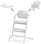 Cybex Scaun de masa pentru copii Cybex Gold Lemo 3 in 1 All White, include scaun inalt, tavita si sezut cu opritor (521004821) Scaun de masa bebelusi, inaltator