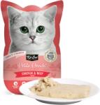 Kit Cat Petite Pouch, hrana umeda pentru pisici, plic cu pui si vita, 1 X 70 gr