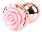 Chisa-novelties Chisa Trandafirul Stralucitor Dop Anal din Metal Marime Mica o Nota de Eleganta cu un Mic Trandafir Roz