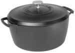 Blacklock Ceaun din fonta cu capac - cuptor olandez Lodge triplu asezonat Blacklock 26 cm 5, 2 litri - BL02DO (L-BL02DO) Ceaun