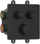 SAPHO Iconic Smartselect falba süllyesztett termosztatikus csaptelep, 2-irányú, matt fekete RP042B (RP042B)