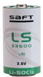 Saft Lítium elem D ER34615 / LS33600 17Ah 3, 6V (LS3360)